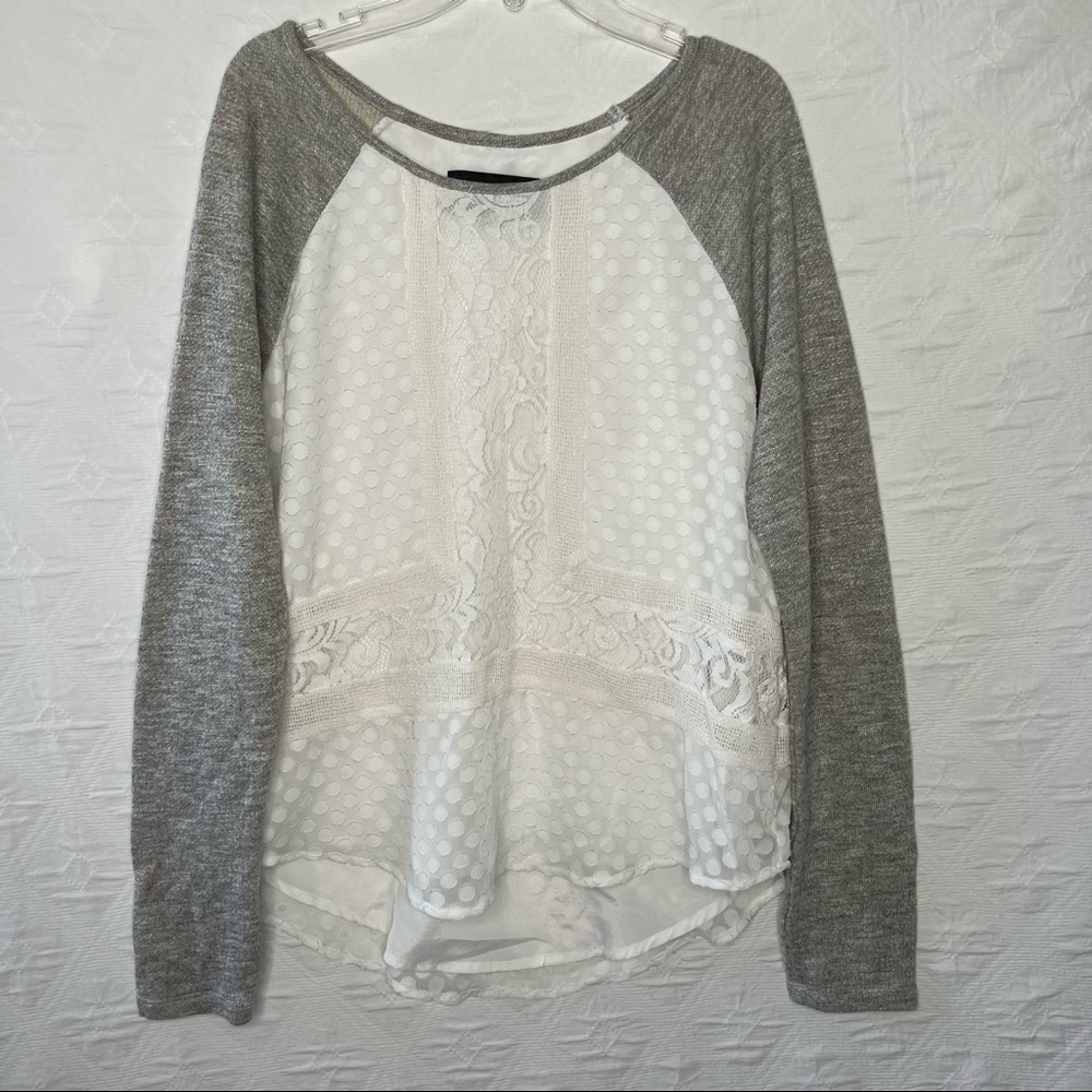 ! Anthropologie Sunday in Brooklyn Cream Dot Top.Size Small.